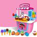 GizmoVine Ice Cream Cart Play Food, Girls Toys Pretend Toddler Toy for Role Play Ice Cream Shop Set 31pcs for Kids Age 2 3 4 5