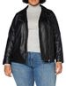 Dorothy Perkins Curve Women's Curve Black Pu Biker Jacket