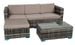 Save 40% - Four-Seater Rattan-Effect Outdoor Sofa Set