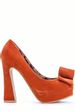 Save 80% - SUEDETTE BLOCK HEEL BOW SHOES