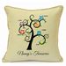 Personalised Presents Gifts For Grandma Nanny God Mother Birthday Mothers Day Christmas Xmas Family Tree Owls Cushion Cover 18 Inch 45 Cm Unusual Special Unique Idea Home Decor