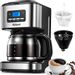 Yabano Filter Coffee Machine with Insulated Jug 1.8L, Timer Feature, Anti-Drip System, Stainless Steel, 900W