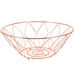 Save £1.05 - Garneck Metal Wire Fruit Basket Iron Round Storage Baskets Decorative Fruit Bowl for Bread Fruit Snacks Candy Households Items Rose Gold