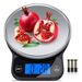 Digital Kitchen Scales,13 lbs/6kg Kitchen Food Scales Weight Grams and Oz,Stainless Steel Electronic Kitchen Scale,1g/0.1oz Precise with Back-Lit LCD Display(Batteries Included)