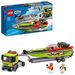Save 28% - LEGO 60254 City Great Vehicles Race Boat Transporter Truck Toy with Trailer and Speedboat, Floating Bath Toy for Kids 5 to 7 Year Old