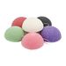 Konjac Sponge (6 Pack),Dolovemk Facial Sponges,Infused with Bamboo Activated Charcoal,Reusable luffa sponges for Facial Cleansing Facial Deep Cleansing and Exfoliator (6 colour)