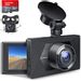 Dash Cam Front and Rear, 32GB TF Card Included, Crosstour Dual Dash Camera for Cars FHD 1080P with 3 Inch LCD Screen, Driving Recorder with Parking Monitor, Night Vision, Motion Detection