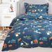 Bedsure Duvet Cover Set Cot Bed - Diggers, Trucks & Cranes Bedding Toddler Junior/Cot Bed 120x150cm with 1 Pillow Cover 40x60cm for Girls and Boys Microfiber Polyester Bedding Sets