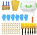 50 Piece Painters Multi use,Home Tool kit,Mini Paint Roller Covers,Paint Roller,Paint Brush,Paint Roller Frame,Home Repair Tools,Tool kit,Tool case,Home Tool kit,Tool Storage,Tool Box