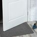 defway Large Indoor Door Mat - Entrance Dirt Trapper Floor Door Mats Outside Heavy Duty for Garden, Absorbant Non Slip Front Doormats Inside Washable for Home Kitchen Bathroom Bedroom 80 * 50 Black