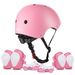 ValueTalks Kids Bike Helmet and Pads Set Adjustable Kids Skateboard Helmet Knee Pads Elbow Pads Wrist Pads for Skateboard Roller Cycling Skating