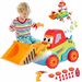 LUKAT Toys for 3 Year Old Boys, Take Apart Toys Truck Toddler DIY Assembly Construction Bulldozer with Drill Tool/ Music/ Lights, Kids STEM Toy Car for 3 4 5 6 Years Old Preschool Learning
