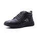 gracosy Men High Rise Boots Winter Outdoor PU Leather Ankle Boots Fur Lined Warm Hiking Trekking Sneakers Boots Comfortble Casual Lace Up Shoe Non-Slip Walk Boots Waterproof Work Shoe