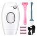 Yofuly IPL Photon Hair Removal Device, Mini Hair Removal Permanent Hair Removal IPL System 300000 Emitting Light Pulse Full Body Hair Removal Device, Pink Manual Hair Removal Device