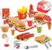 BeebeeRun 40PCS Play Food Kitchen Toys,Pretend Role Play Toys for Kids Children,Educational Toy for 3 Year Old Girl Boy,Gift Box