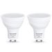Gu10 Dusk to Dawn Led Light Bulbs, Light Sensor Bulbs, 5W, 40W Halogen Bulb Equivalent, 380 Lumens, Warm White 3000K, 120 Degrees View Angle, Non-dimmable, Pack of 2 Units