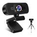 FEIMUOSI Webcam for PC With Microphone, 1080P HD Webcam with Tripod for Video Calling Studying Conference Gaming USB Plug and Play Rotatable Web Camera for PC MAC Laptop