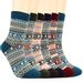 Winter Socks Women,6 Pairs Womens Thermal Socks,Warm Knit Ladies Socks for Winter Outdoor Sports by Bearbro