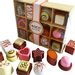 Bee Smart Wooden Pretend Play Food Toy Cakes and Chocolates with Box for Childrens Kitchen Role Play Great Gift for Children 1 2 3 4 5 Year Old Boys Girls Toddler