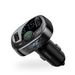 Baseus Bluetooth Car FM Transmitter , Wireless Car Radio Audio Adapter with QC 3.0 Fast Charging Port, Handsfree Calling, MP3 Player, Dual USB Car Charger Support TF Card & USB Disk