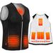 Anoopsyche Electric Heated Vest, USB Charging Heated Jacket for Men and Women 3-level Heating for 8 Hours, 5 Heating Pads, Heated Clothes Jacket for Warmth, Outdoor Work, Ski, Hiking(NO Power Bank)