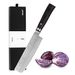 hecef Chef Knife 7 inch Kitchen Fruit & Vegetable Knife Stainless Steel Blade Packaging - Ultra Sharp Professional Chef Knife