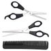 HAPPY FINDING Hairdresser Scissors Set, Professional Hair Scissors and Hair Thinning Scissors with Comb for Salon, Barbers or Home Use - Stainless Steel