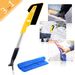 DazSpirit Ice Scraper for Car, Windscreen Scraper with Towel Gift Snow Shovel Windshield Car Scraper Window Scraper Windscreen Scraper Snow Ice Frost Remover Brush Tool