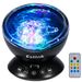 Ocean Wave Projector, Baby Night Light Remote Control LED Projector Lamp,7 Color Changing Music Player Light Show for Kids Adults Bedroom Living Room Decoration