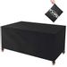 Save 27% - Tvird Garden Furniture Cover, Garden Table Cover, Patio Furniture Covers Waterproof 420D Heavy Duty Oxford with 4 Fixing Buckles Windproof and Anti-UV Patio Set Cover Rectangular 170x94x70 cm(Black)