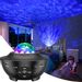 Galaxy Projector Light, LED Star Light Projector Bedroom Night Light Color Changing Lamp Rotating Romantic Star Wave Projector Remote Control Bluetooth USB Music Speaker 10 Color Mode Timer Home Stage