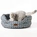 Save 35% - Bedsure Cats Bed for Large Cats and Small Dog - Reversible Pet Bed for Joint-Relief and Sleep Improvement - Machine Washable Puppy Bed - Grey, 64x53x23cm