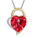 Gift for Her, Necklace for Women 925 Silver Big Heart Pendant Jewelry with Crystal from Swarovski, Gift for Valentines Mother Birthday Anniversary