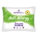 Slumberdown Anti Allergy White Pillows 2 Pack Medium Support Bed Pillows Designed for Back and Side Sleepers