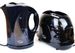 Electric Cordless Jug Kettle and 2 Slice Toaster Kitchen Set Gloss Black