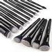 Zoreya Makeup Brushes 15Pcs Makeup Brush Set Soft and Cruelty-Free Synthetic Premium Kabuki Brush Cosmetics Foundation Concealers Powder Blush Blending Face Eye Shadows Brush Sets