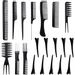 Save £0.40 - Faburo 20 PCS Hair Stylists Professional Styling Comb and Clip Set