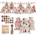Save 73% - 24pcs Christmas Advent Calendar 2020 Fillable DIY Advent Calendar Bags With 1-24 Advent Numbers Stickers Make Your Own Xmas Advent Calendars Tree Hanging Hessian Sacks Christmas Small Gift Bags
