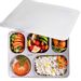 Save £3.01 - AIYoo 18/8 (304) Stainless Steel Lunch Box Food Storage Container,5 Compartment Bento Boxes for Students Adult Children Picnic,Restaurant Container Tray,Divided Food Serving Tray with Plastic Lid