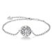 Blingfox 925 Sterling Silver Interlocking Double Heart Infinity Endless Love Bracelets for Mother Sister Friend