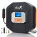 TowerTop Digital Tyre Inflator, Portable Air Compressor Pump, Car Tire Inflator with LCD Digital Display and LED Light for Car Tires, Other Inflatables