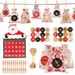 Save 20% - YUNKE Christmas Advent Calendar Bags 24 PCS, DIY Xmas Advent Calendar Kit 2020, Christmas Bags Small, Advent Bags with Drawstring, Santa Christmas Advent Calendar Reusable for Christmas Decoration