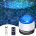 Star Projector Night Light, LED Galaxy Ocean Wave Starry Light Projector with 10 Lighting Modes,8 Natural Sounds,Bluetooth Music Speaker,Remote Control,Automatic Timer for Bedroom Party Home Theatre