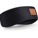 Sleep Headphones Upgraded Bluetooth Headband, Wireless 5.0 Sports Headband Headphones with Ultra-Thin HD Stereo Speakers Adjustable, Music Sweatband for Side Sleeper, Jogging, Yoga, Travel (Black)