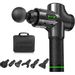 QIQIGO Massage Gun Deep Tissue,30 Speed Level Cordless Portable Handheld Electric Percussion Muscle Massager Gun with 6 Massage Heads for Muscle Pain, Soreness, and Stiffness Relief