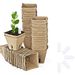 OhhGo Seed Starter Tray Peat Pots Set for Garden Seedling 100pcs Seedling Planting Trays + 100pcs Plastic Plant Labels