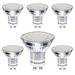GU10 LED Light Bulbs, 3000K Warm White, 50W Halogen Spotlight Equivalent, 4W 320lm Energy Saving Light Bulbs, 120° Beam Angle, No Flicker, Not Dimmable, Pack of 6
