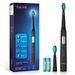 Electric Toothbrush,Battery Powered Electric Toothbrush for Adults with 3 Modes 2 AAA Batteries 2 Mins Smart Timer,2 Brush Heads Black FW-2011
