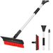 Save £1.00 - Ice Scraper Snow Brush for Car, 3-in-1 Extendable 41.7 inch Auto Windshield Snow Remover, Best Driving Gifts Snow Removal Set for Car SUV Truck Trailers Driveway Emergency