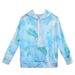 Voqeen Women's Sweater Hoodies 3D Tie Dye Printed Sweatshirts Winter Warm Oversized Long Sleeve Hooded Pockets Pullover Tops Coat Outerwear for Ladies Girls